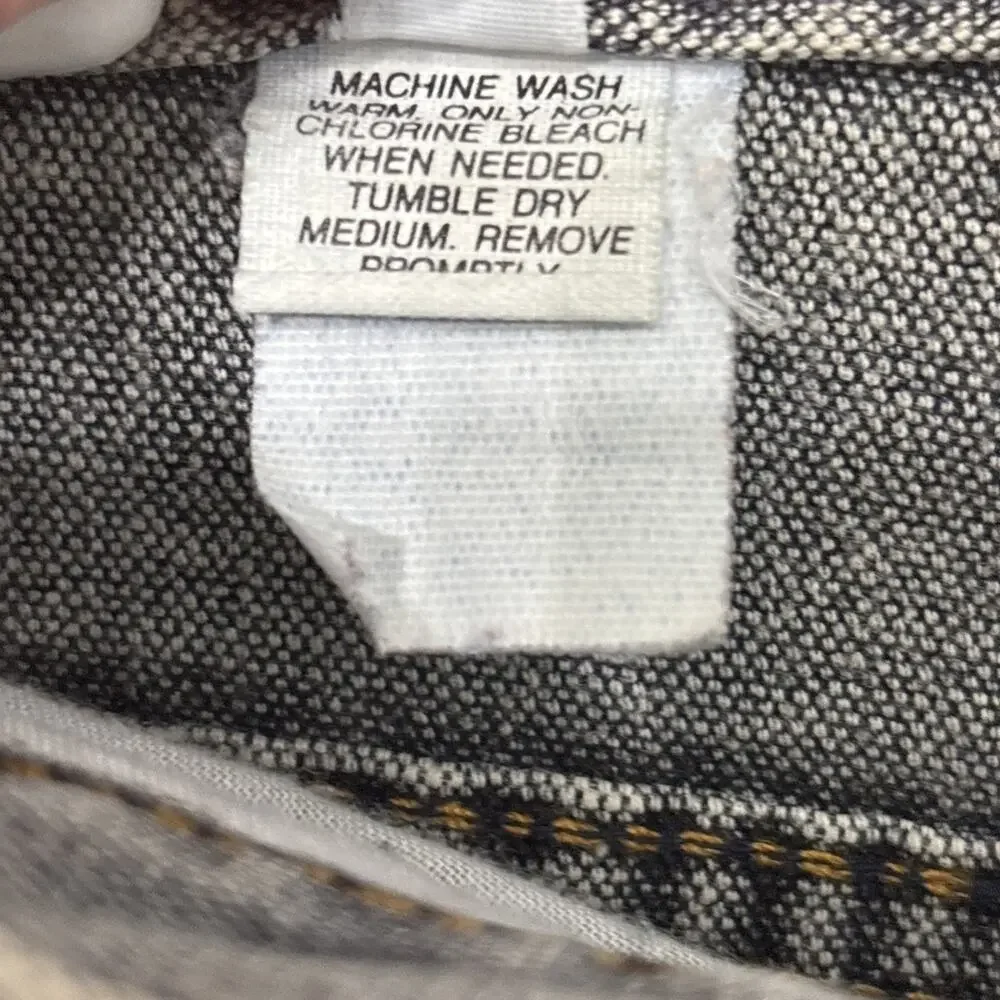 Vintage 90s Palmetto High Rise Jeans Women 9 Color block Tapered USA Cotton - Picture 6 of 11